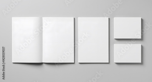 Brochure and magazine mockup for showcasing design concepts and layouts
