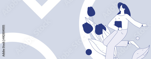 3.12 International Women's Day professional women flat character vector concept operation hand drawn illustration

