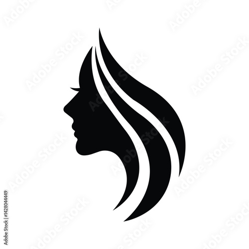 woman logo icon vector