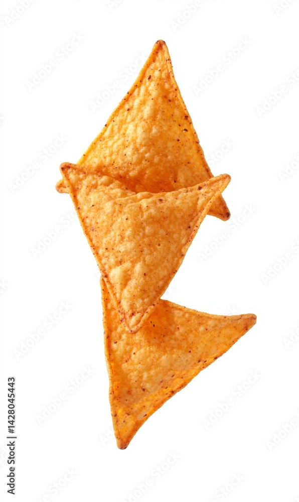 Fototapeta premium Crispy, triangular tortilla chips