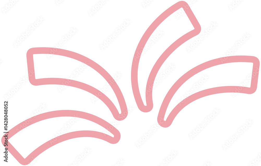 Obraz premium Comic Doodle Alert Sign Line