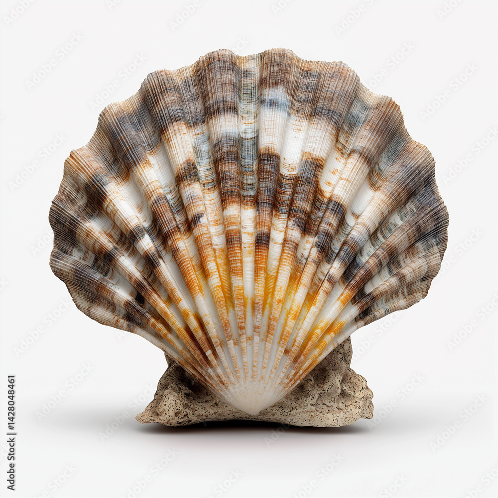 Obraz premium seashell isolated on white background