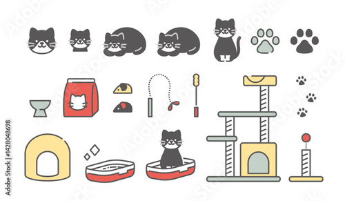 黒猫と生活　アイコン