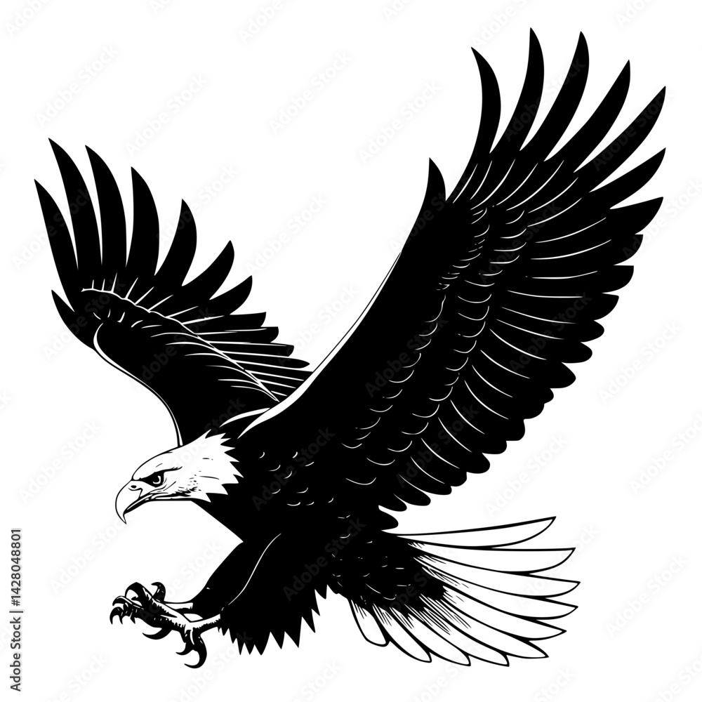 Obraz premium eagle vector illustration