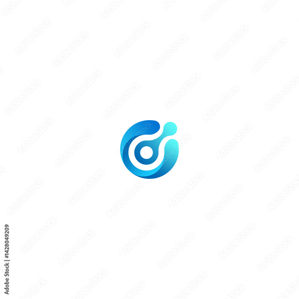 Fluid G Connect: Modern Tech Science Vector Logo