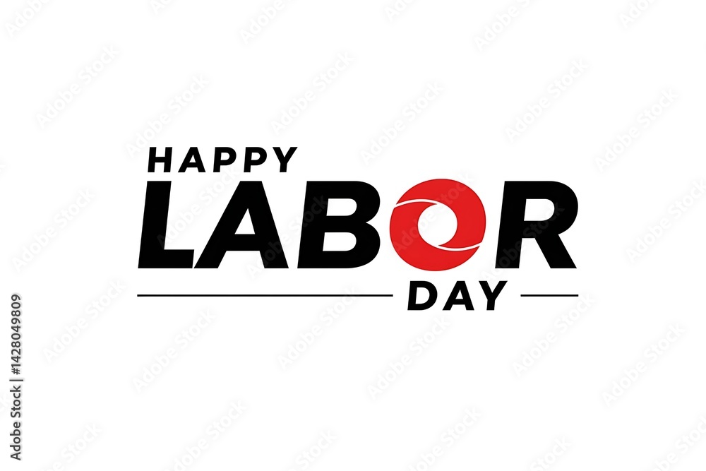 Bold International Labor Day Typography Vector Bold International Labor Day Typography Vector