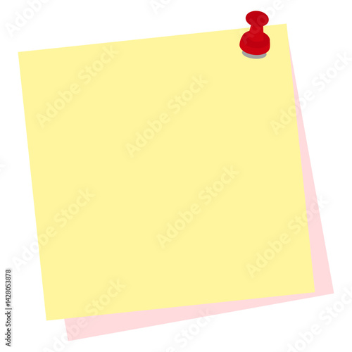 Paper for notes with flat cute style. Large collection of cute blank sticky notes. Vector illustration and isolated.