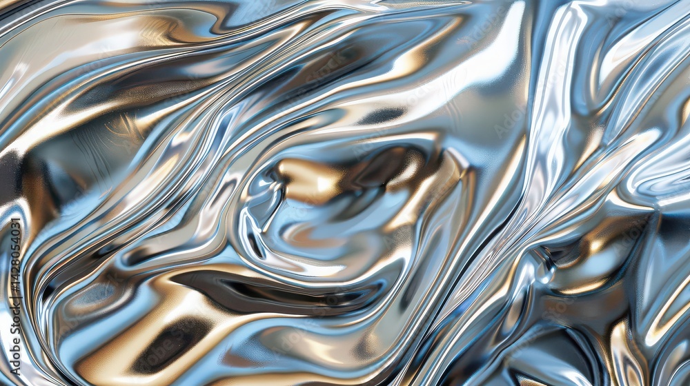 A metallic brushed aluminum texture with soft reflections A metallic brushed aluminum texture with soft reflections