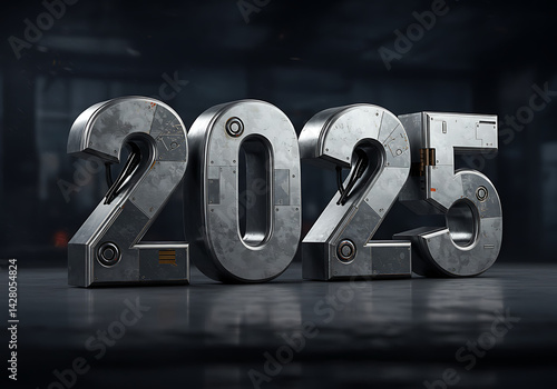 2025 Industrial Style Numbers for Business and Technology Theme