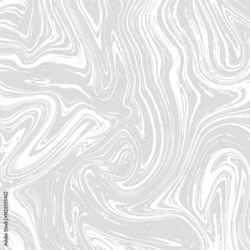 Fluid swirls of pale grey merging in a serene organic dance