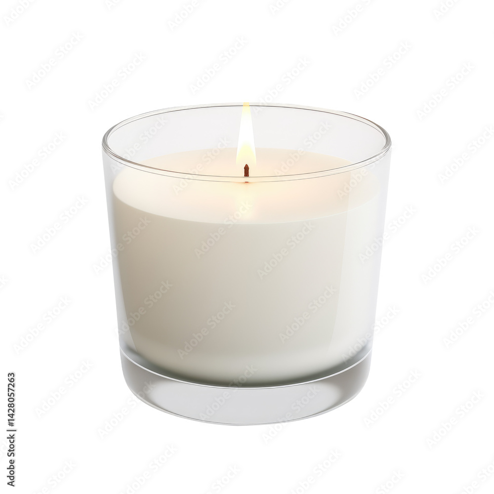 candle in glass candle in glass