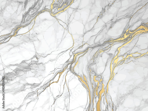 Opulent marble swirls with golden veins a luxurious blend of textures