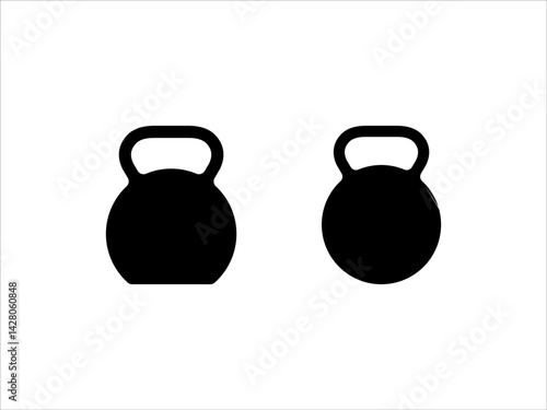 Kettlebell Icon Vector Isolated on white background