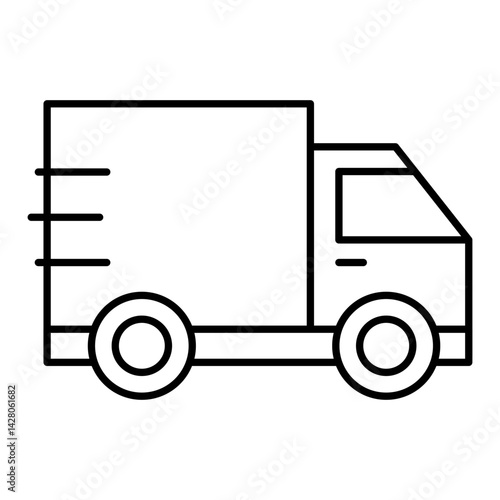 Delivery Icon. Visual representation of delivery used in HVAC and home service contexts
