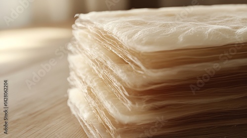 Wallpaper Mural Stack of transparent slides showing skin regeneration over time . Torontodigital.ca