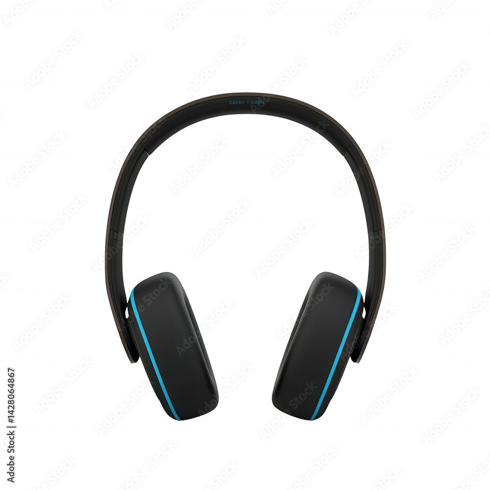 Stylish wireless headphones with a modern design, featuring a sleek black body and vibrant blue accents, perfect for music lovers and tech enthusiasts. Stylish wireless headphones with a modern design, featuring a sleek black body and vibrant blue accents, perfect for music lovers and tech enthusiasts.