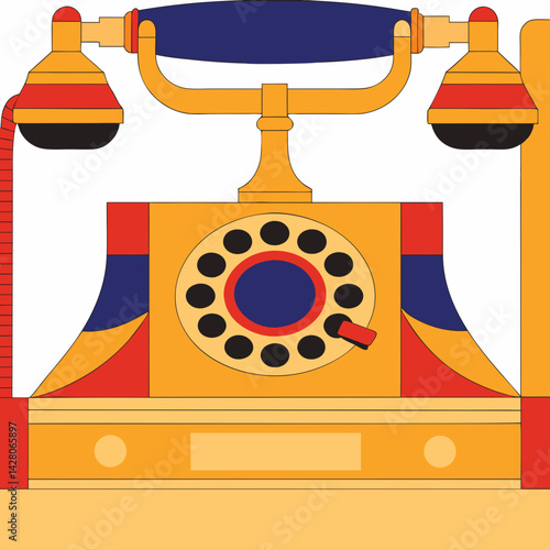 An old fashioned Lan line phone