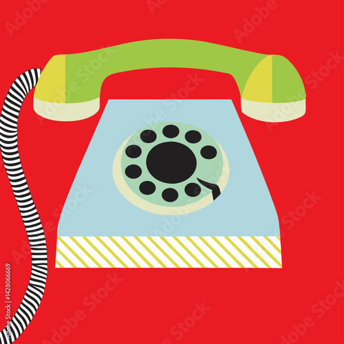 An old fashioned Lan line phone