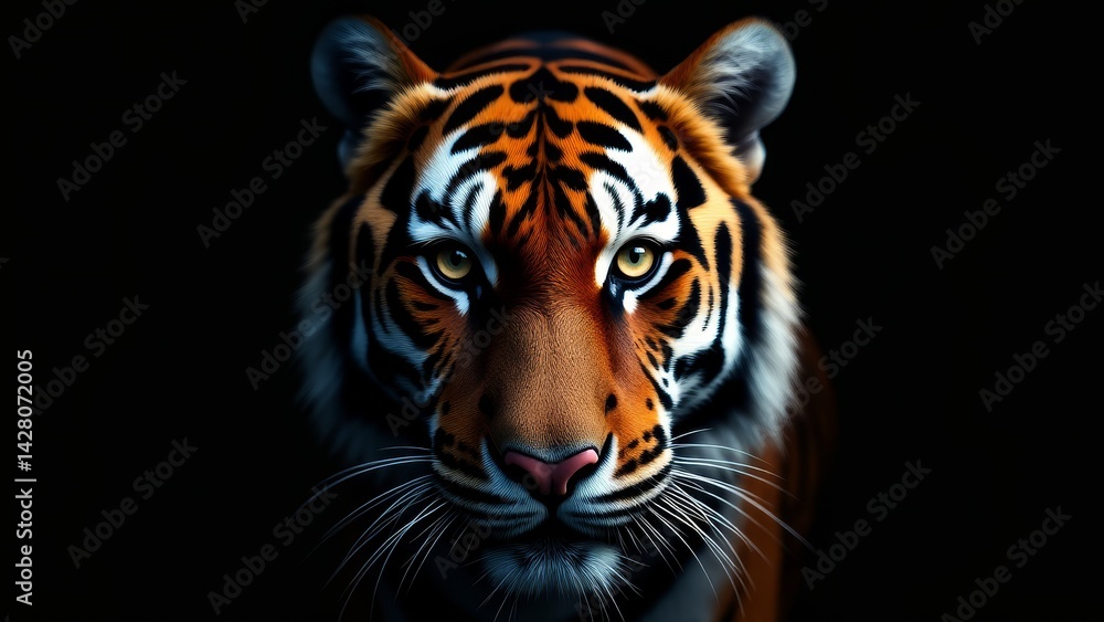 Portrait Of An Amur Tiger Close-Up Portrait Of An Amur Tiger Close-Up