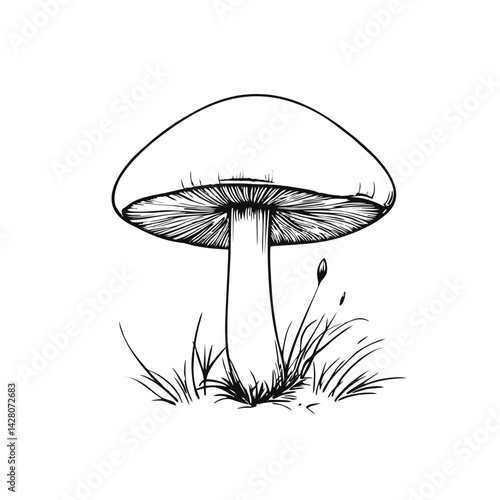 Dark Forest Mushroom - Black ...