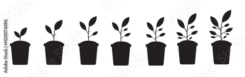 Grow Up Plant Icons