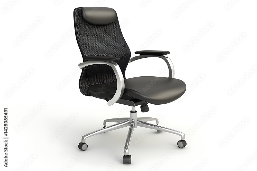 3D Modern Office Chair with Ergonomic Design and Comfort Features 3D Modern Office Chair with Ergonomic Design and Comfort Features
