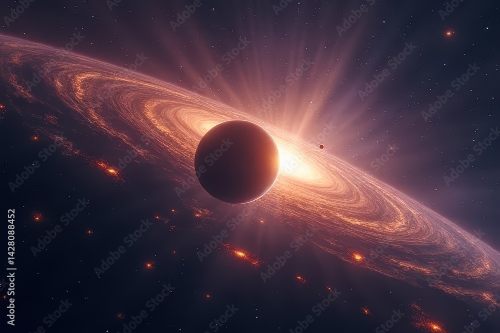 Obraz premium Cosmic Phenomena and Space Exploration