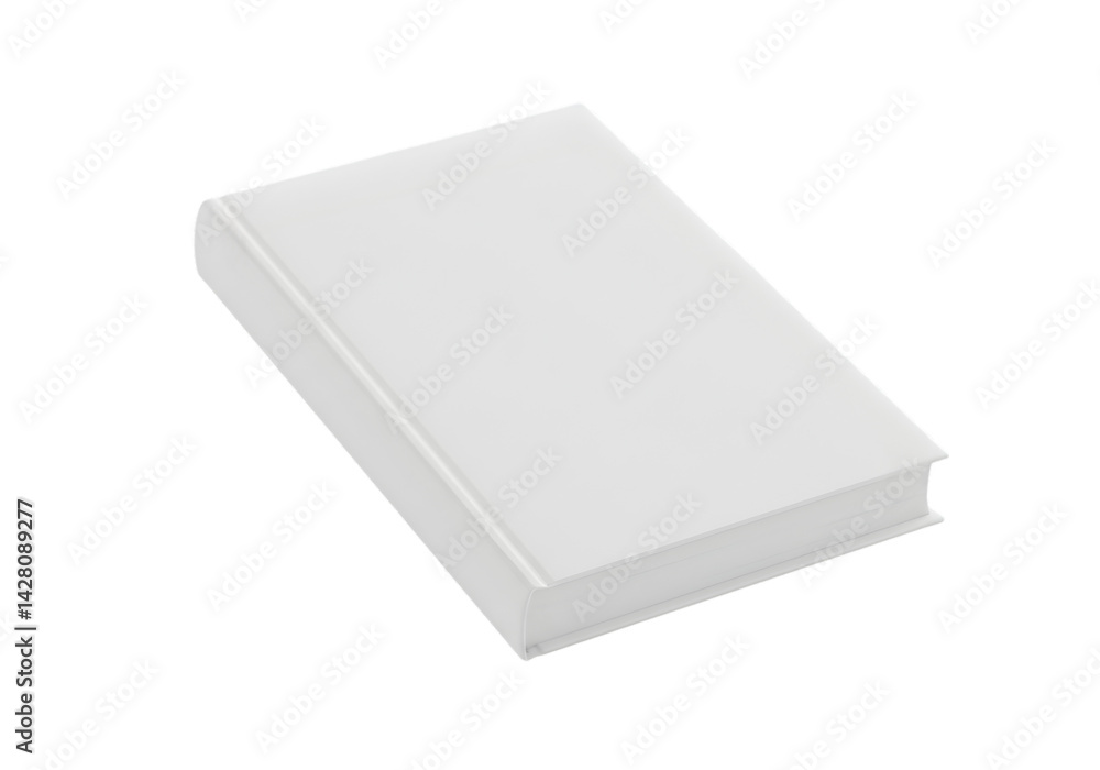 Blank White Book Mockup: Perfect for Your Design transparent background Blank White Book Mockup: Perfect for Your Design transparent background