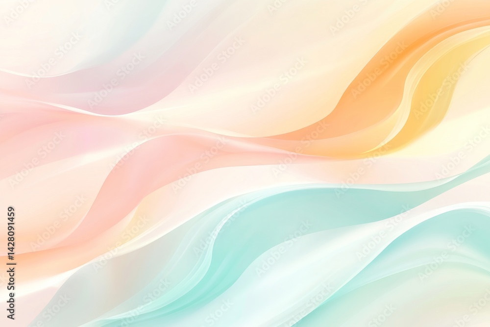 Abstract pastel flowing waves background Abstract pastel flowing waves background
