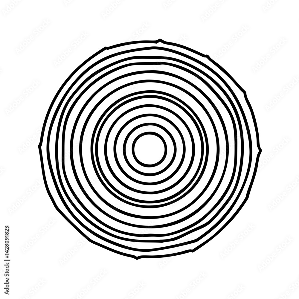 tree rings icon, tree rings line art - simple line art of tree rings, perfect for tree rings logos and icons tree rings icon, tree rings line art - simple line art of tree rings, perfect for tree rings logos and icons