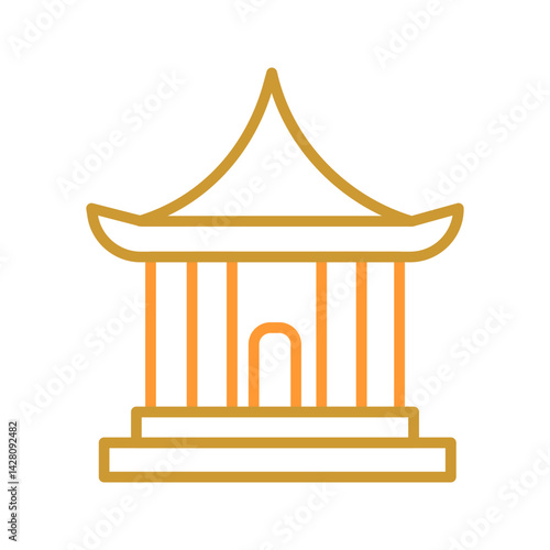 Temple Visit Icon Design