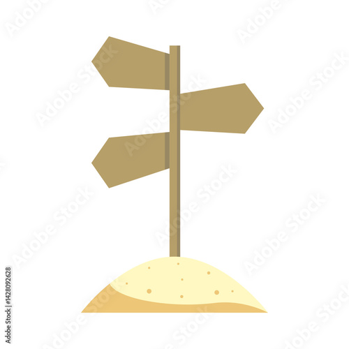 Signboard on Sand