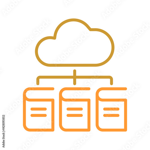 Digital Library Icon Design