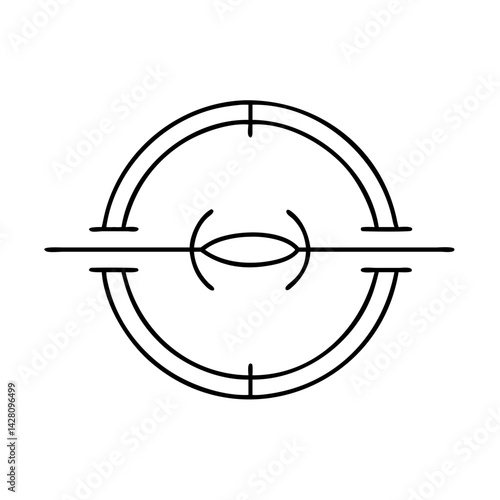 warp drive symbol icon, warp drive symbol line art - simple line art of warp drive symbol, perfect for warp drive symbol logos and icons