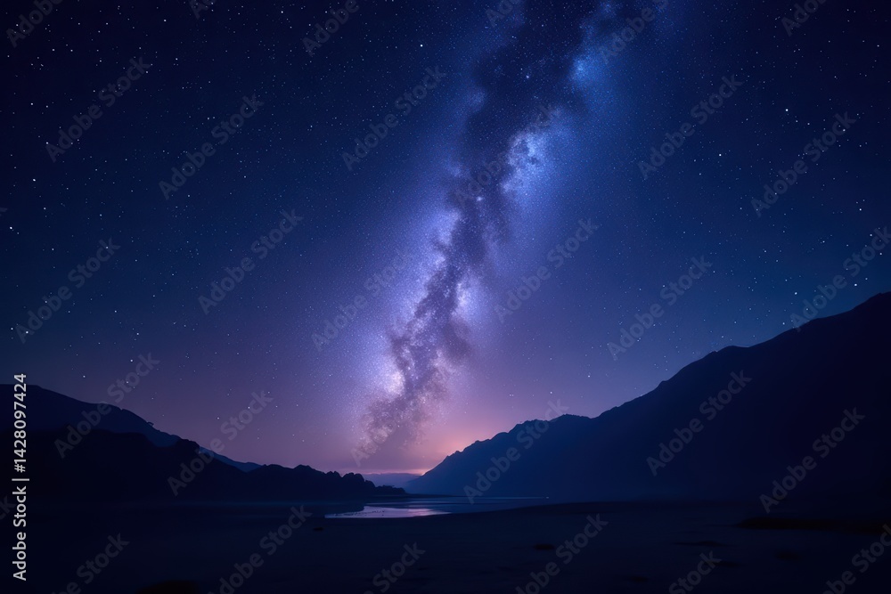 Fototapeta premium Intergalactic Serenity - Cosmic Tranquility in Space