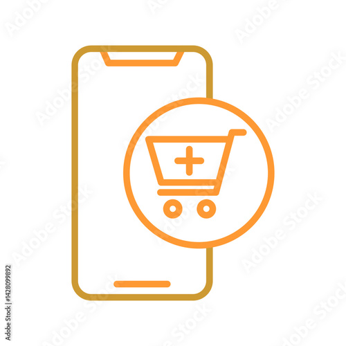 Mobile Shopping Icon Design