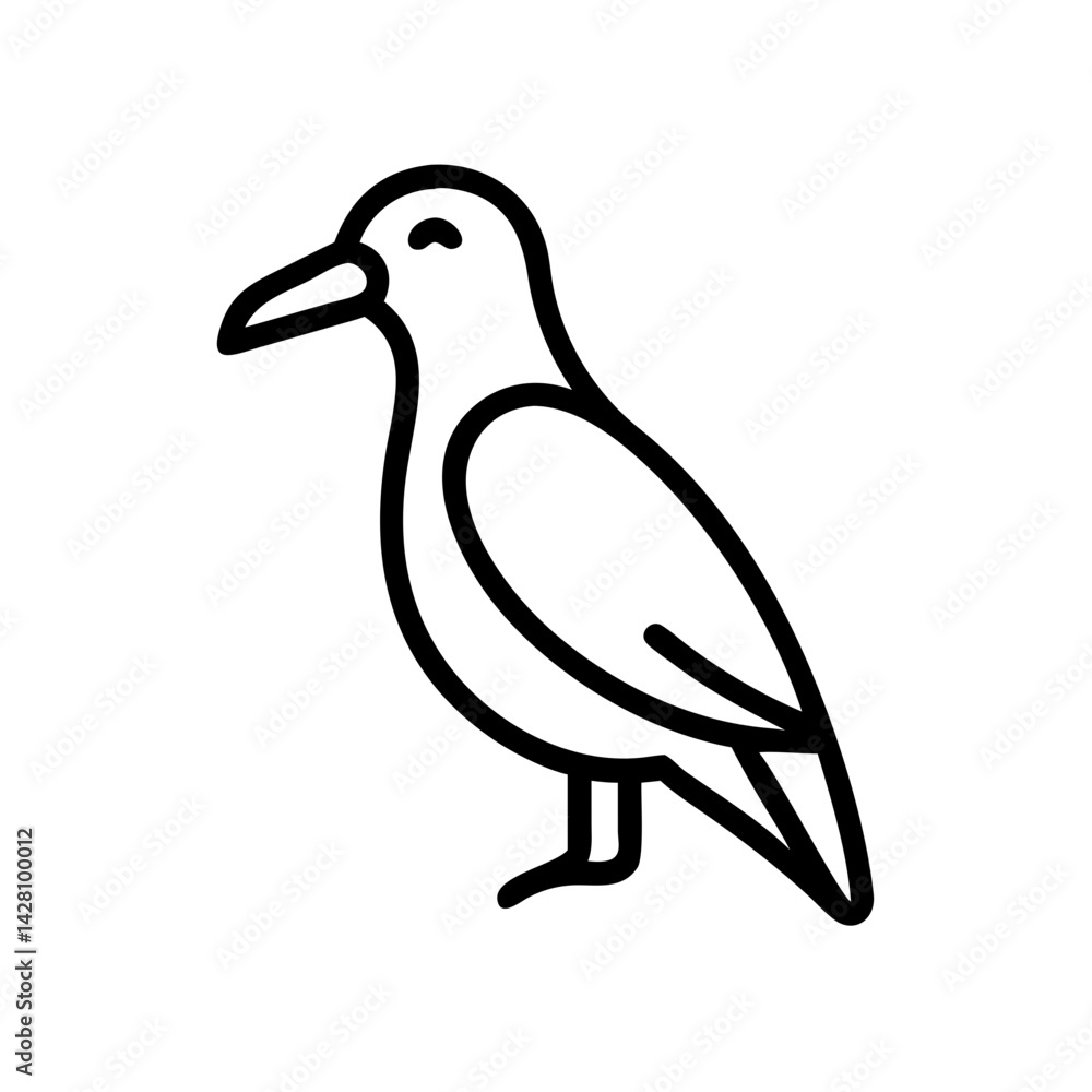 Fototapeta premium Solid Black Background Image for Design Purposes . A completely black image ideal for use as a background in graphic design, presentation slides, or website templates of bird logo and icon design .