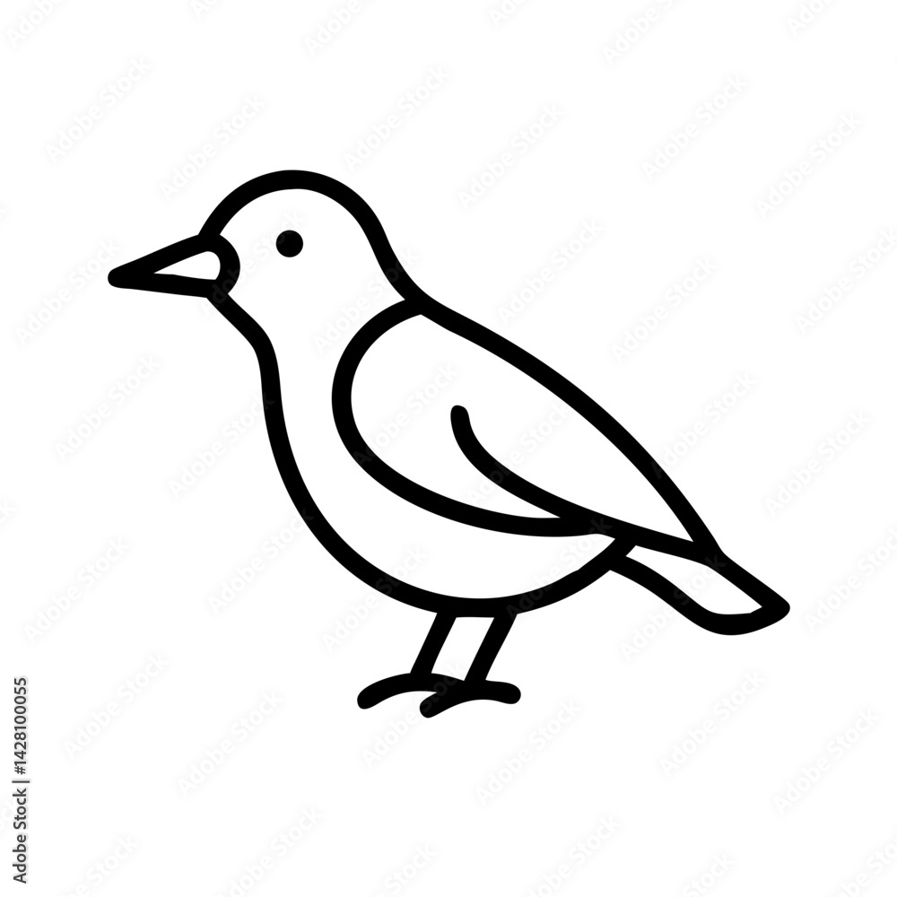 Fototapeta premium Solid Black Background Image for Design Purposes . A completely black image ideal for use as a background in graphic design, presentation slides, or website templates of bird logo and icon design .