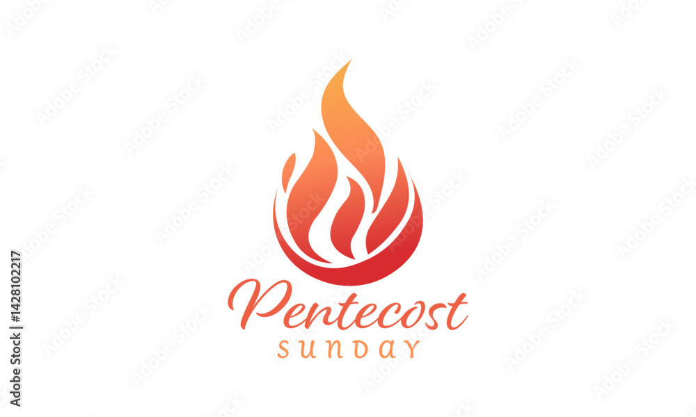 Pentecost poster design for print or use as card, flyer or T shirt
Pentecost poster design for print or use as card, flyer or T shirt