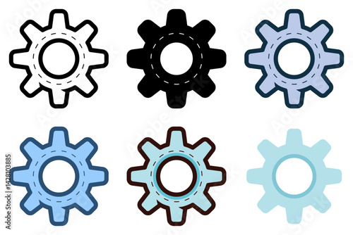 gear setting configuration icon vector illustration