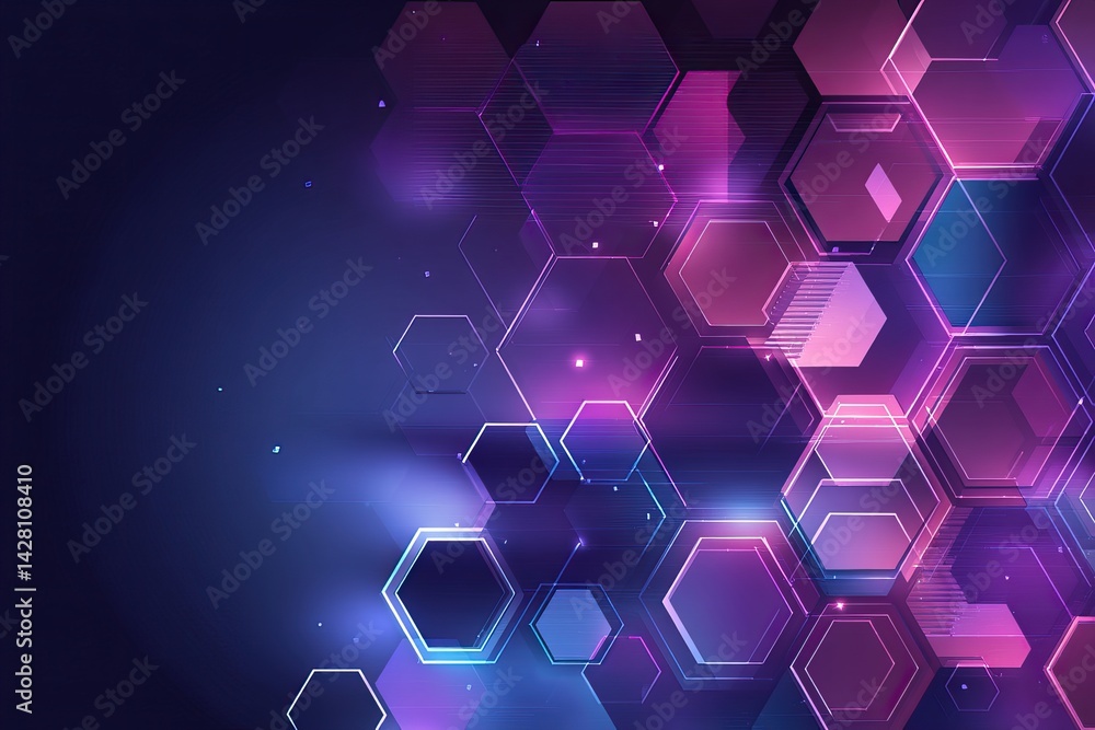 Abstract futuristic digital geometric technology hexagon background Abstract futuristic digital geometric technology hexagon background