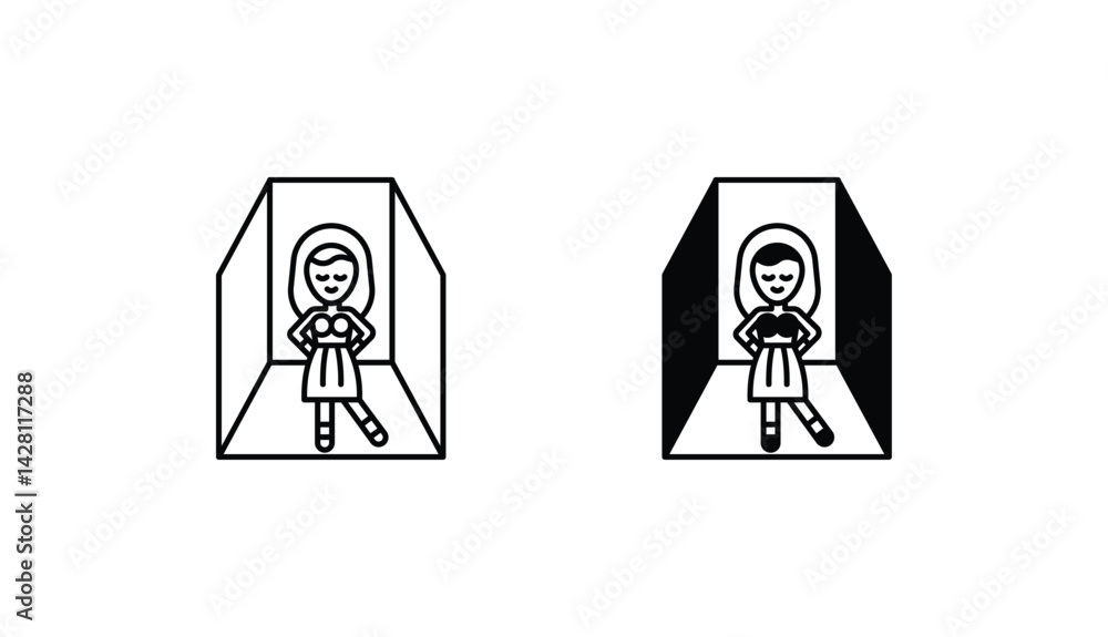 Cat Walk icon design with white background stock illustration Cat Walk icon design with white background stock illustration