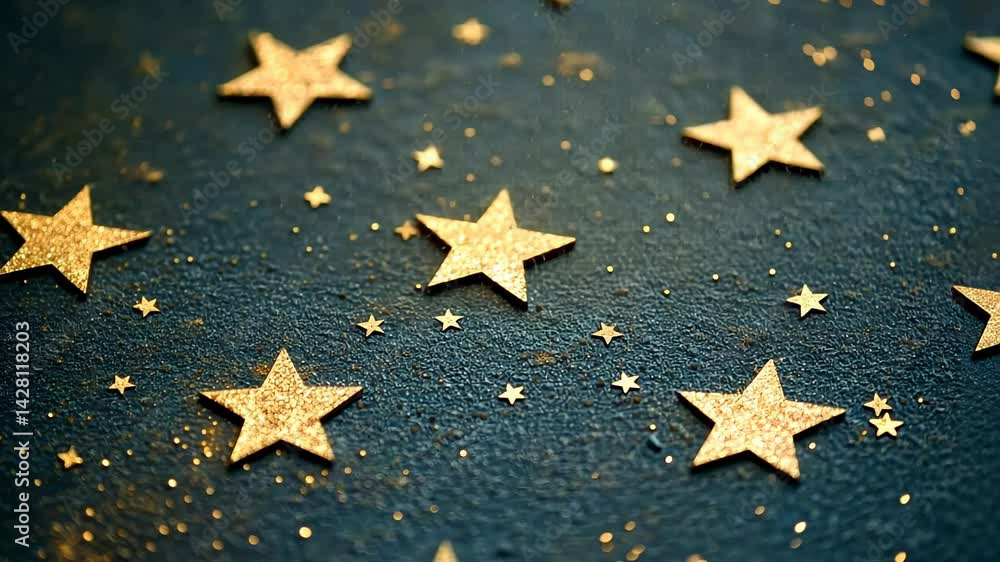 Sparkling stars dance across a midnight blue canvas, creating a magical atmosphere of wonder and delight during the night Generative AI Sparkling stars dance across a midnight blue canvas, creating a magical atmosphere of wonder and delight during the night Generative AI