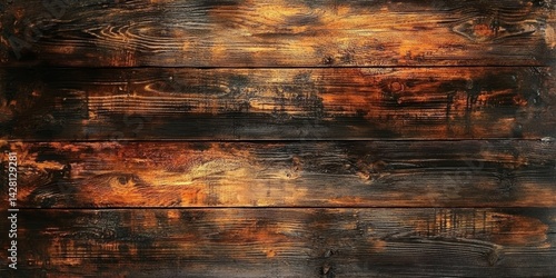 Rustic hardwood surfaces that evoke a sense of history and luxury.