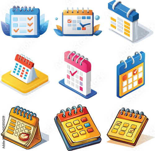 eminder schedule checklist deadline icon and symbol planner concept
