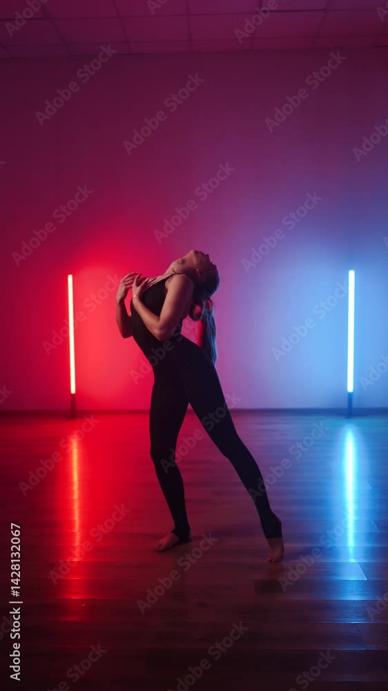 Rhythmic gymnastics performance showcasing grace and skill in a vibrant setting Rhythmic gymnastics performance showcasing grace and skill in a vibrant setting