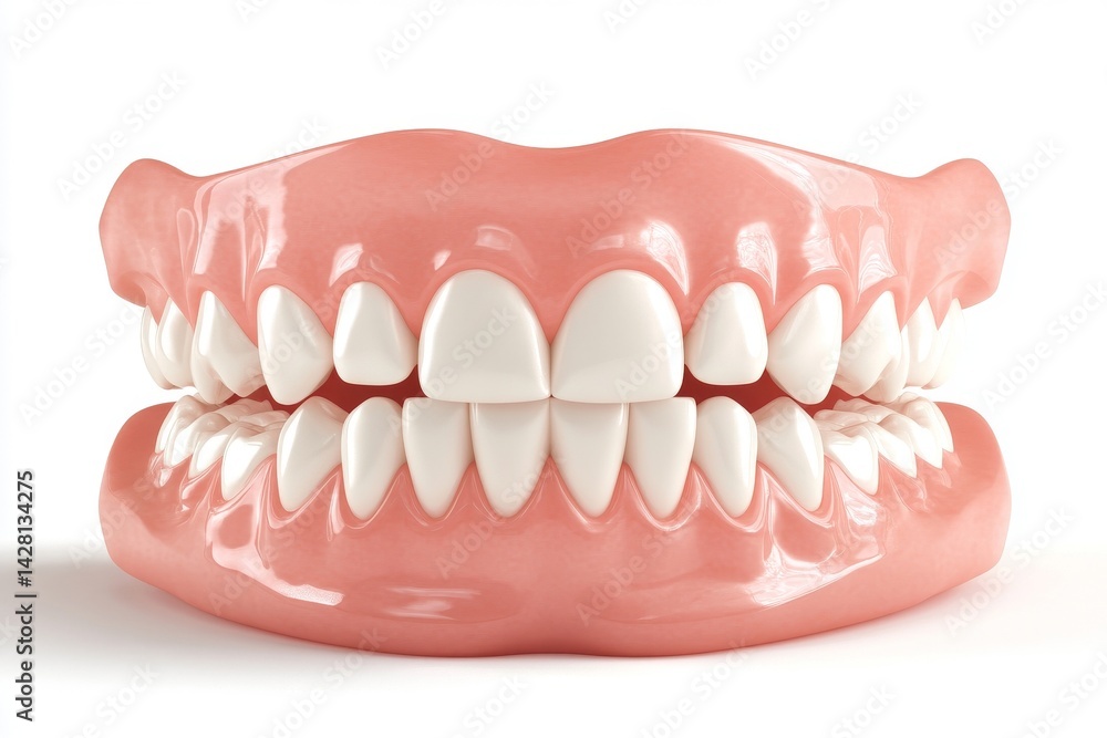 A realistic model of healthy teeth and gums, this dental display is perfect for teaching oral health and promoting dental education A realistic model of healthy teeth and gums, this dental display is perfect for teaching oral health and promoting dental education