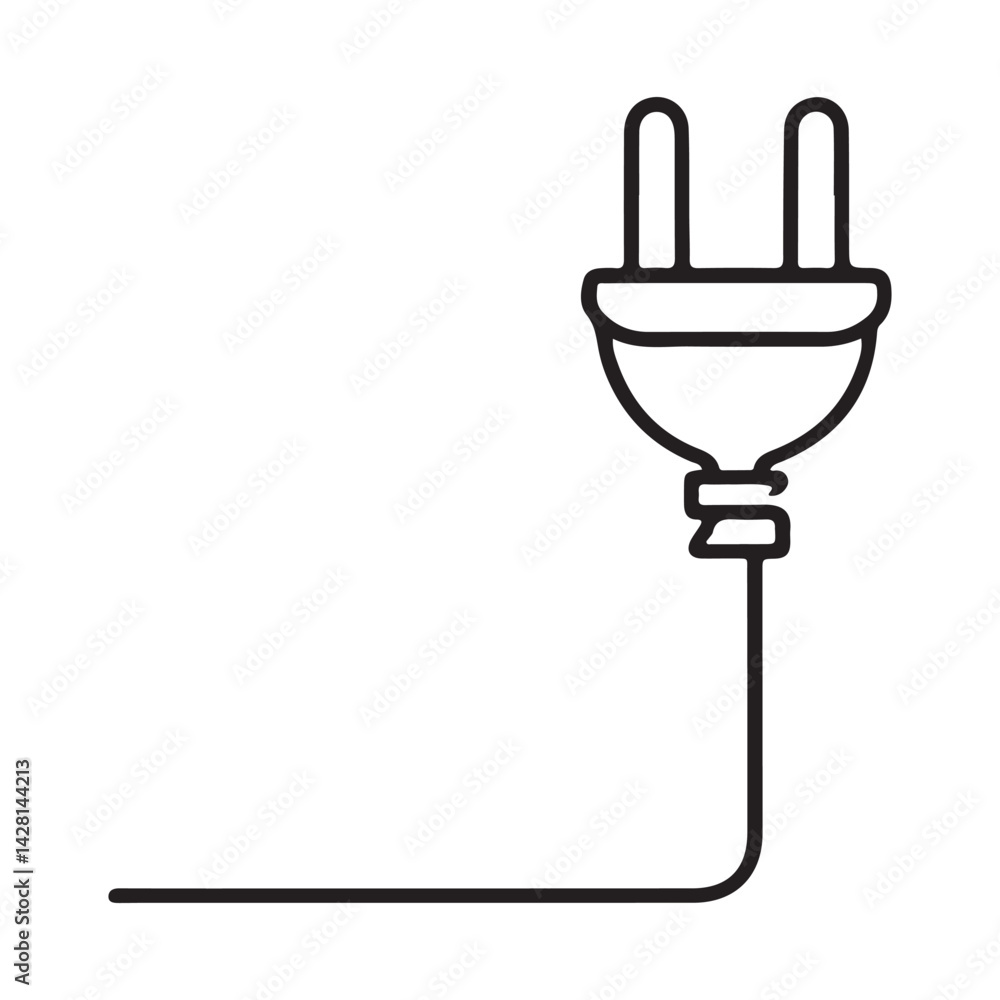 Electric Plug Vector Icon Connect Power Energy Illustration Design Electric Plug Vector Icon Connect Power Energy Illustration Design