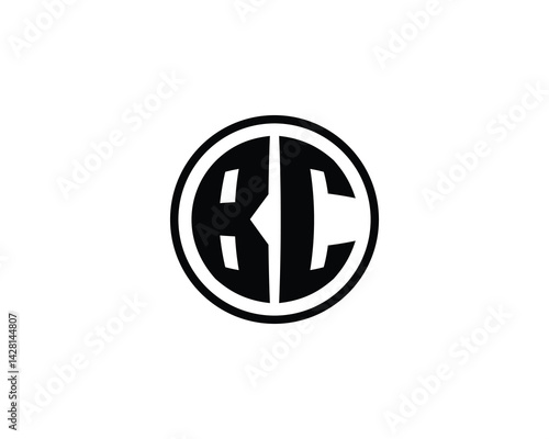 BC logo design vector template. BC