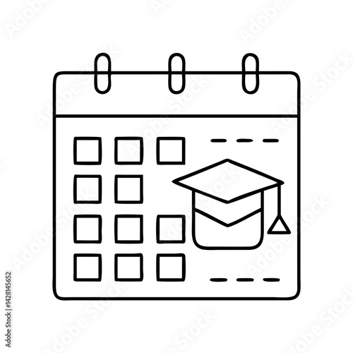 class schedule icon, class schedule line art - simple line art of class schedule, perfect for class schedule logos and icons